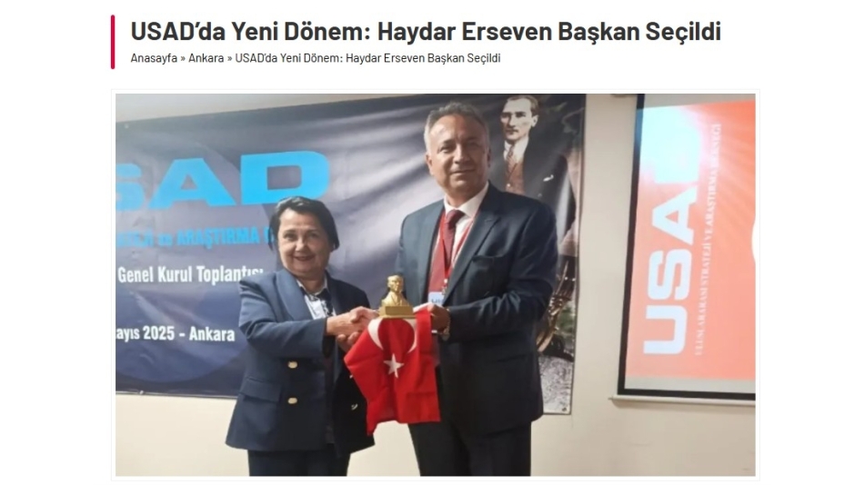 Haydar ERSEVEN 1. Dönem Genel Başkanı