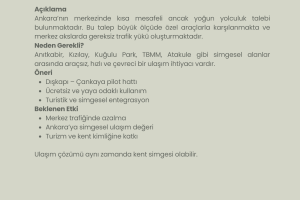 USAD’dan Ankara Trafiği İçin Statejik Uyarı