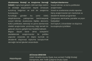 USAD’dan Ankara Trafiği İçin Statejik Uyarı